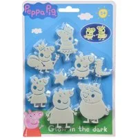 SIMBA Wanddekoobjekt Dekoration Kinderzimmer Glow in the Dark Peppa Pig Set 109262387