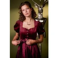Spieth & Wensky Dirndl Samt Dirndl 2tlg. - GÖTTIN - dunkelrot