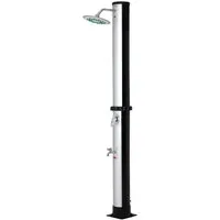 monzana Solardusche Solardusche 35L, 35 Liter Gartendusche Campingdusche Pooldusche Schwarz Silber