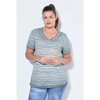 Laurasøn T-Shirt T-shirt 1/2 Arm V-Ausschnitt cool dyed