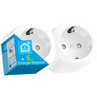 echos WLAN-Steckdose Eco-4072, max. 3680 W, Spar-Set, Steuerung per App,Alexa/ Google kompatibel,WLAN, 2.4 GHz,Max. 16A