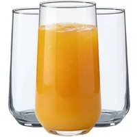Pasabahce Gläser-Set Allegra Longdrinkglas, 6-tlg., Glas, 3er Set, 470ml, Glas-Set für stilvolle Servierung in Gastronomie