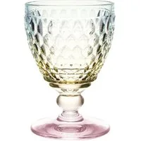 Villeroy & Boch Wasserkrug Wasserkelch 0,25 l Boston Pearl, Wasserkelch, Ø9,8cm, Kristallglas, mehrfarbig