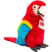 Teddy Hermann® Kuscheltier Papagei Scharlachara, 27 cm, rot, zum Teil aus recyceltem Material