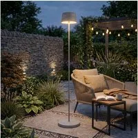 Northpoint LED Gartenleuchte Solar Stehleuchte dimmbar mit Sensor für Garten