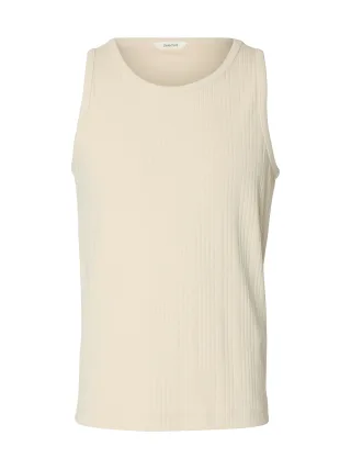 SELECTED MEN - SLHANDRE TANK TOP Birch - Gr. - XL
