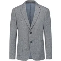 Allthemen Sakko im Slim Fit lässige Anzugjacke mit Streifen