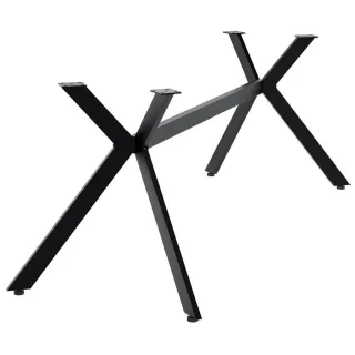 CLP Tischbein, Schwarz, Metall, 195x72x133 cm, Esszimmer, Tische, Esstische, Tischsysteme