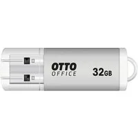 Otto Office Premium USB-Stick (Lesegeschwindigkeit 17 MB/s, mit Verschlusskappe und Schlüsselanhänger-Öse)
