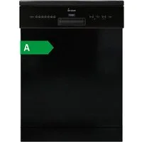 KKT KOLBE Standgeschirrspüler DW60FSS, 9,5 l, 14 Maßgedecke, 60cm / Schwarz / AquaStop / 7 Programme / 14 Maßgedecke