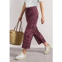 STREET ONE Culotte Style Emee 7/8 High Waist Culotte - Sommerhose - mit Muster