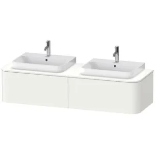 Duravit Happy D.2 Plus Konsolenwaschtischunterbau wandhängend Weiß Supermatt 1600x550x354 mm - HP494 HP4946B8484