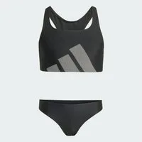 adidas Performance Bustier-Bikini BIG LOGO KIDS BIKINI SET MIT C-FÖRMIGEM RÜCKEN (1-St)