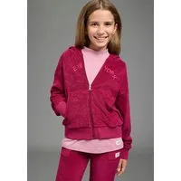 H.I.S Sweatjacke Kuschelweiche Nicki-Jacke mit Kapuze, für vielseitige Einsätze, mit Stickerei