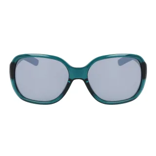 Nike - Quadratischer Rahmen-Sonnenbrille für Damen (Petrol/Silber)