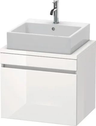 Duravit DuraStyle Konsolenwaschtischunterbau wandhängend Weiß Hochglanz 600x478x512 mm - DS530002222 DS530002222