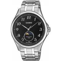 CASIO TIMELESS COLLECTION Quarzuhr MTP-M110D-1AVER, Armbanduhr, Herrenuhr, Edelstahlarmband, analog, Mondphase