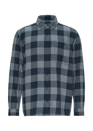 Q/S designed by - Hemd aus Baumwoll-Twill blau - Gr. - XXL