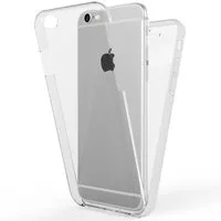 Nalia Smartphone-Hülle Apple iPhone 6 Plus Apple iPhone 6s Plus 14 cm (5,5 Zoll), Klare 360 Grad Hülle / Rundumschutz / Transparent / Displayschutz Case