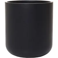 VIVANNO Blumentopf Fiberglas CHICO Rund - Anthrazit Matt (1 St), 45x50 cm
