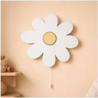 COZYCOLLECTIONS LED Wandleuchte Gänseblümchen LED-Nachtlicht Kinderzimmer, LED, Warmweiß, Montessori-inspiriertes Naturdesign mit sanftem Abendlicht