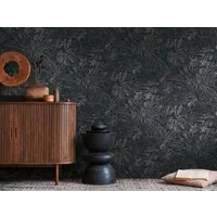 living walls Vliestapete Smart Surfaces Natur-Tapete Mustertapete Floral Natur, strukturiert, leicht glänzend, (1 St), Vliestapete Dschungel für Schlafzimmer Küche Wohnzimmer Natur Design