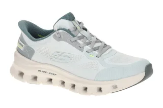 Skechers 150428 BLMT Damen Slipper blue/multi Air Cooled Memory Foam