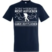 Youth Designz T-Shirt Nicht Aufgeben Wandern Herren T-Shirt mit Trendigem Frontdruck