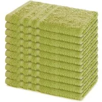 Lavea Gästehandtücher 30x50 cm, 10er Set Gästehandtuch, Elena-Frottee Handtuch, Gästetuch, (Set, 10-St), 500 g/m² Frottier, weich & saugstark, pflegeleicht