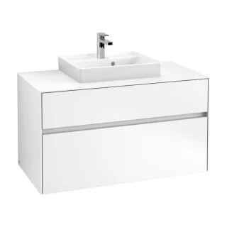 Villeroy & Boch Collaro Waschtischunterschrank C01600MS 100x54,8x50cm, Waschtisch mittig, White Matt