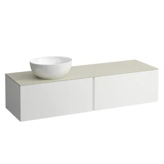 LAUFEN Waschtischunterschrank und Waschtischplatte ALESSI 500x1600x370 H4313520979901