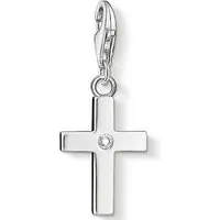 THOMAS SABO Charm-Einhänger Kreuz, mit Zirkonia (synth)