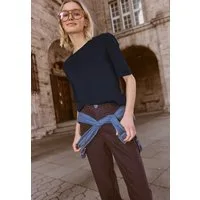 STREET ONE STUDIO Rundhalsshirt mit Rundhalsausschnitt