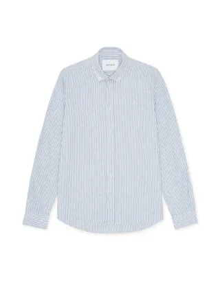 les deux - Gestreiftes Oxford-Hemd - Konrad blau - Gr. - S