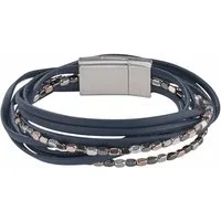 Firetti Wickelarmband mehrreihig, mit Elementen aus Metall