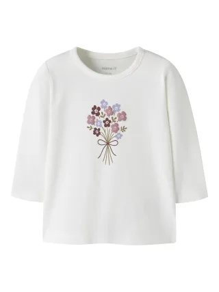 NAME IT - NBFVUBIE LS TOP BOX Cloud Dancer - Gr. - 62
