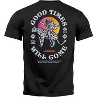 Neverless Print-Shirt Herren T-Shirt Backprint Rücken-Aufdruck Brustlogo Space Tiger Good mit Print