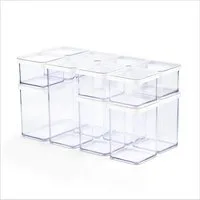 ROTHO Vorratsdose 12-teilig für luftdichte Lebensmittel-Aufbewahrung in Küche, Kunststoff (PP), Dichtung aus Silikon, (Vorratsdosen-Set / Aufbewahrungsboxen-Set, 12-teilig, verschiedene Größen, inkl. Deckel), Platzsparend stapelbar, passt in Küchensc