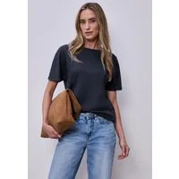 STREET ONE Kurzarmshirt mit elastischem Bund