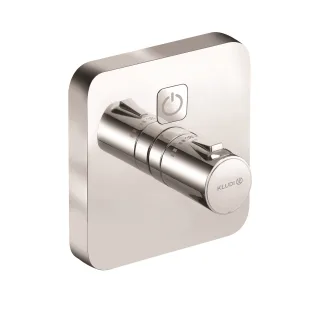 KLUDI PUSH Unterputz-Thermostatarmatur mit Drucktaste für 1 Verbraucher, soft edge chrom 389010538