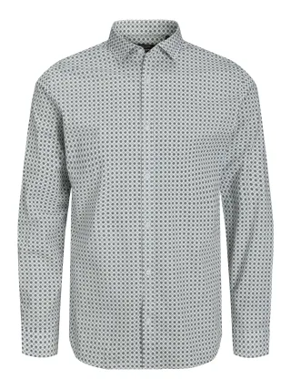 JACK&JONES - JPRBLABLACKPOOL STRETCH SHIRT LS AW23 SN white - Gr. - M