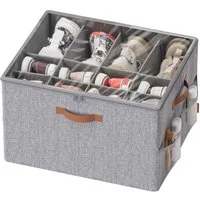 SONGMICS Aufbewahrungsbox Schuh-Organizer aus Stoff, Schuh-Organizer, Schuhaufbewahrung, für 16 Paar Schuhe