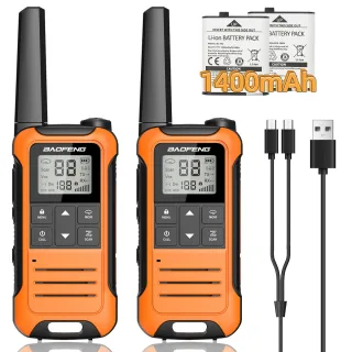 Baofeng BF-T22 Walkie Talkie 16 Channels PMR 446MHz License-Free LED Display VOXs Hands-Free Long-Range Communication Wi