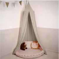 lilimaus Betthimmel Baldachin für Kinderzimmer aus 100% Musselin - handgenäht (1-tlg), Rückzugsort für Bett, Kuschelecke & Leseplatz - weicher Musselin