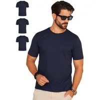 DAILY COTTON T-Shirt BASETEEO (Packung, 3er-Pack) Herren Basic Kurzarm Rundhals Shirt Crew-Neck O-Ausschnitt