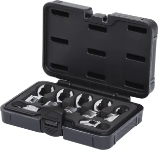 KS Tools 3/8" Gelenk-Ringschlüssel-Stecknuss-Satz (offen), 7-tlg - 911.1710