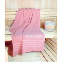 KiNZLER Saunatuch Wellness, Sauna - Größe 90/200 cm, Jacquard (1-St), leichte Qualität, verschiedenen Designs, auch als 2er Set