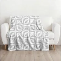 Wohndecke zweifarbiges Design zum Wenden, MTOnlinehandel, Überwurf Plaid, elegant und stilvoll, Geschenk für Frauen