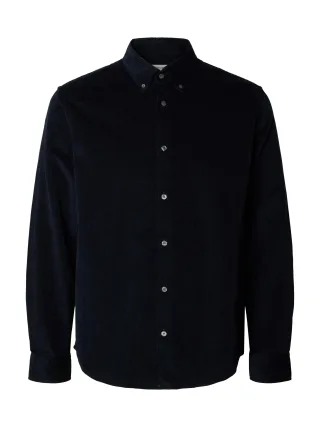 SELECTED MEN - SLMREGCOLE DANNI CORD BD LS SHIRT NOOS Sky Captain - Gr. - M