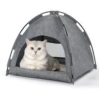 nobleza Tierbett Faltbares Katzenhaus, 2-in-1 Katzen und Hundebett
